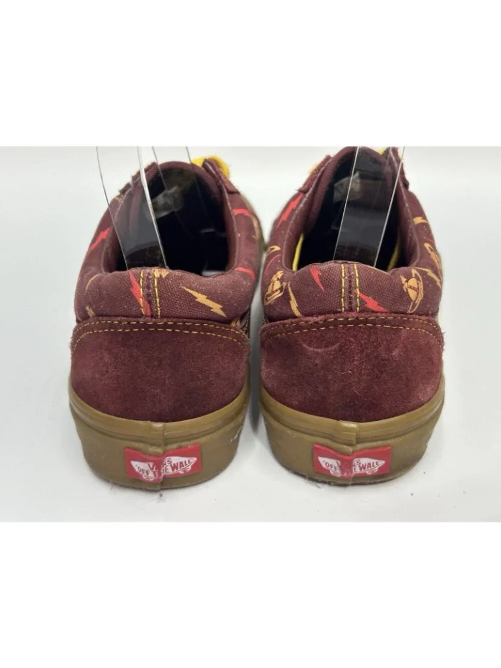 Vans x Vivienne Westwood Anglomania Low Maroon Sneakers Shows M8 W9.5 Y2K Retro